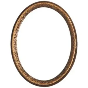 Cornice in bronzo antico per fotoceramica ovale