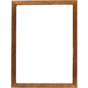 Cornice in bronzo antico per fotoceramica rettangolare