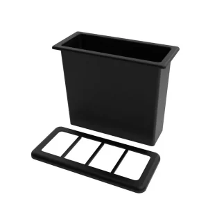 Interno vaso rettangolare in plastica