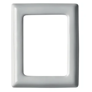 Cornice per fotoceramica rettangolare in porcellana bianca