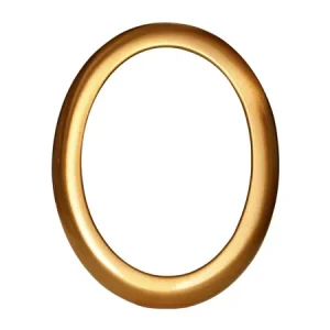 Cornice in bronzo per fotoceramica ovale