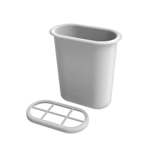 Interno vaso ovale in plastica